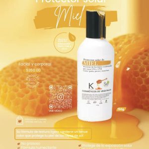 Protector Solar de Miel y Oliva