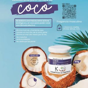 Desodorante de Coco Hombre